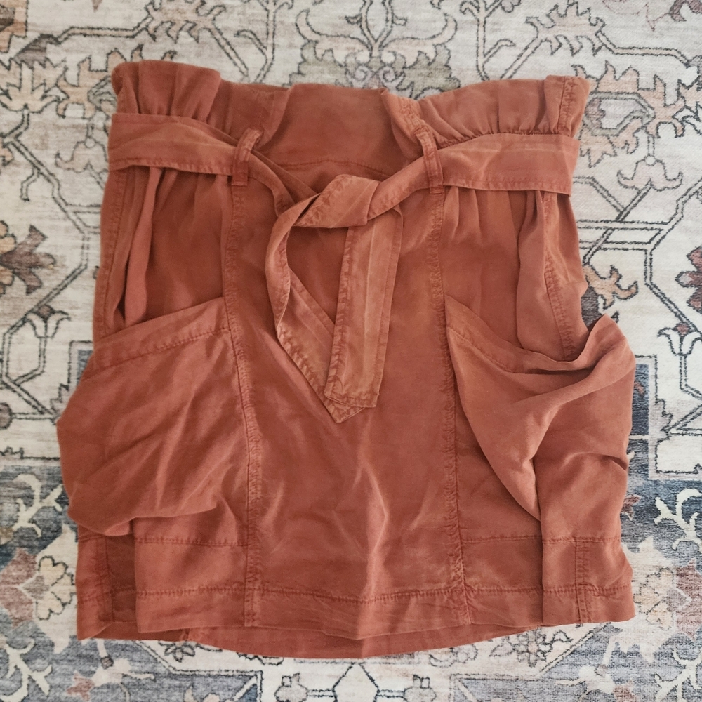 NWT Anthropologie Amadi Rust Colored Skirt Sz L
